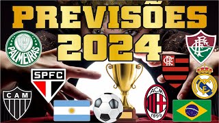 PREVISÕES 2024  QUEM SERÁ CAMPEÃO [upl. by Ettelorahc]