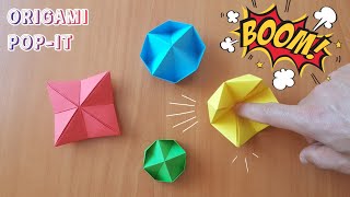 KAĞITTAN NELER YAPILIR  PATLAYAN KAĞITLAR Origami Pop it [upl. by Vladamir]