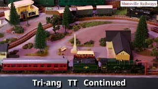 1950s1960s Vintage Triang TT Model Railway Running Session Figures and Layout Mods  Part 7 [upl. by Vastha331]