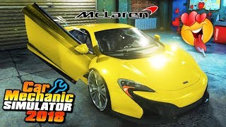 CHEGOU UMA MCLAREN NA OFICINA  CAR MECHANIC SIMULATOR 2018 2021 [upl. by Fenner]