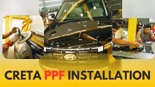 Hyundai creta PPF Installation  Full process at Carzspa pcmc [upl. by Allenad12]