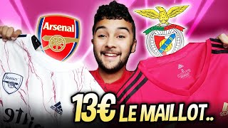 MAILLOTS DE FOOT PAS CHER À 13€  SAISON 2021 Benfica Arsenal Lyon [upl. by Kwasi]