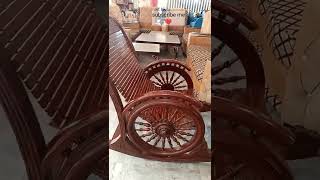 Solid Wood Rocking Chair  Amazing look with Wheels  Trend 2022 [upl. by Burch530]