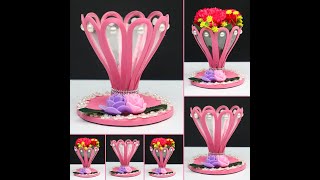 Beautiful flower vase making  Florero  Manualidades [upl. by Tobit]