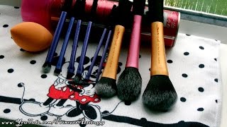 How I Wash My Real Techniques Makeup Brushes  PrincessAttitude99 [upl. by Azmuh]