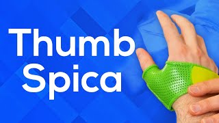 How to Make a Thumb Spica Splint [upl. by Siffre620]