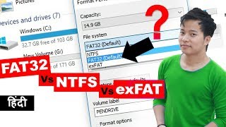 What is file system  Fat32 vs NTFS vs exFAT Big Difference  kya antar hai [upl. by Erasmus4]