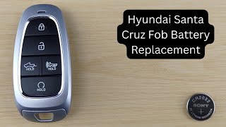 How To Replace or Change Hyundai Santa Cruz Remote Key Fob Battery 2022  2024 [upl. by Benisch]