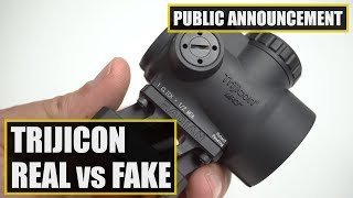 How to Spot Fake Trijicon RMR and MRO Red Dot Sights [upl. by Marsden]