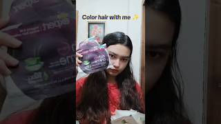 Godrej hair color haircolour hair color redhair burgundy godrej haircolor hairstyle music [upl. by Ynohtnaleahcim]