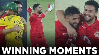 PSL 9  Winning Moments  Peshawar Zalmi vs Islamabad United  Match 33  M1Z2A [upl. by Aikan]