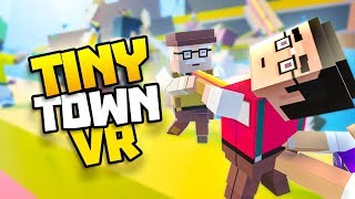 HUGE FOOD FIGHT ON HOTDOG ISLAND  Tiny Town VR Gameplay Part 52  VR HTC Vive Gameplay [upl. by Lesser466]