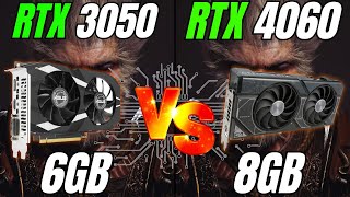 RTX 3050 6GB vs RTX 4060 Diferença de Desempenho Vale a Pena [upl. by Yelkcub]