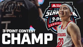 Keisei Tominaga Wins ThreePoint Contest Championship  Interview [upl. by Aitrop710]