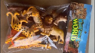 Plastic animals Unboxing order Flipkart  animals collection CatDog ElephantTigerHorse [upl. by Norda]