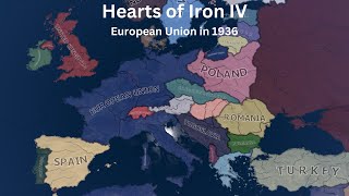 What if the EU was formed after WW1  HOI4 Timelapse [upl. by Horton]