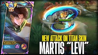 VOICE JAPAN ATTACK ON TITAN SKIN MARTIS quotLEVIquot FULL EFFECT  MLBB x AOT SKIN COLLABORATION [upl. by Doyle]