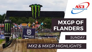 2023 MXGP of Flanders  Lommel  MX2 amp MXGP RACE HIGHLIGHTS [upl. by Scholz]