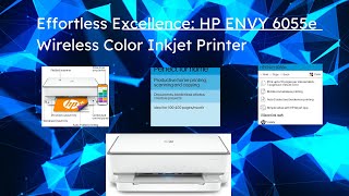 Effortless Excellence HP ENVY 6055e Wireless Color Inkjet Printer [upl. by Udall]