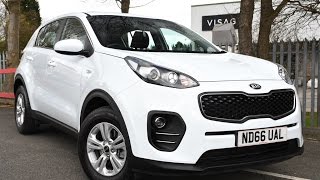 Used Kia Sportage 16 GDi 1 5dr White 2017 [upl. by Annairt]