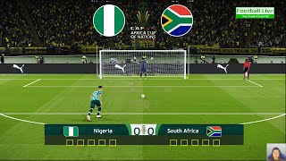 Nigeria vs South Africa  Penalty Shootout  African Cup of Nations 2023 Semi Final  PES [upl. by Nine]