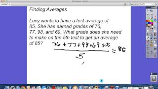 Find the Missing Test Score Averages [upl. by Ayo296]