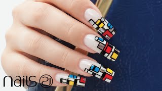 Neoplasticismo Nail Art [upl. by Tadashi]