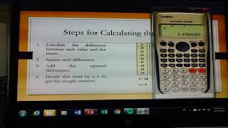 Desviación Estándar y Varianza en Casio fx991 ES Plus [upl. by Enirahtac415]