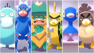 FULL DUCK POKEMON TEAM Shiny Psyduck Golduck Sirfetchd LudicoloPorygon2 Farfetchd Galar [upl. by Ander]