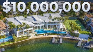 Inside THE BIGGEST WATERFRONT MANSION in Noosa  Noosaville QLD [upl. by Ilegna]