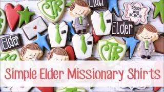 Easy Decorated Elder Missionary Shirt Cookies [upl. by Maillil]