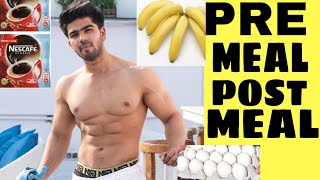 Pre and post Workout meal for beginners intermediate and for weight lose Tips by badri fitness [upl. by Amand]