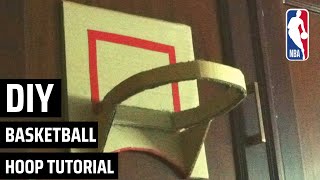 How to make a basketball hoop for your room Very easy [upl. by Mather]