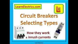 CIRCUIT BREAKER TYPES  How they work and inrush currents [upl. by Erskine]