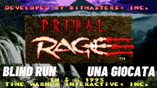 Primal Rage per SNES  1995 blind run  Sessione di gameplay  Mazzate tra dinosauri [upl. by Capp]