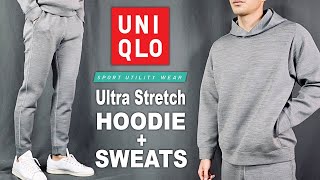 UNIQLO Ultra Stretch Dry Sweat Pullover Hoodie  Sweat Pants REVIEW [upl. by Harris]