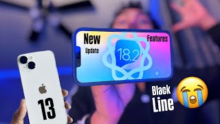 iPhone 13 on iOS 182  BIG Update  New FEATURES  Black LINE on SCREEN 😭 [upl. by Ayarahs]