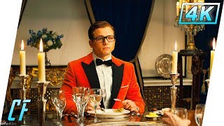 Kingsman Золотое кольцо 2017  Эггси ужинает с семьёй Тильды  Клип [upl. by Ahsiemak]