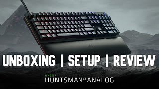 Razer Huntsman Analog V2 Unboxing  Setup  Review [upl. by Tanny]