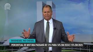 Biodiesel no diesel  Percentual de mistura passará de 12 para 14 em 2024 e 15 em 2025 [upl. by Illak]