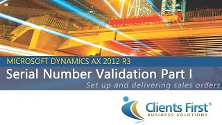 Microsoft Dynamics AX Training for AX 2012 R3 on Serial Number Validation Demo [upl. by Ecyak808]