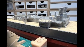 Trumpeter Admiral Graf Spee 1350  Build Log Part 8 [upl. by Ahswat237]