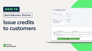 How to give customers credit in QuickBooks Online [upl. by Elish]