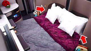 Qatar Airways Business Class Qsuite from Tokyo to Doha Double Beds in the Sky [upl. by Innep626]