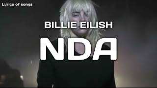 Billie Eilish  NDA Lyrics [upl. by Leumhs]