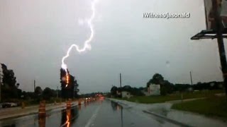 Shocking Storm Footage Of Amazing Lightning Strikes [upl. by Ttehr]