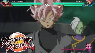 Goku Black vs Vegeta but with Dragon Ball FighterZ HUD [upl. by Curtis]