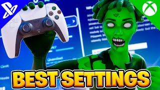 NEW BEST Fortnite Controller Settings  Sensitivity for Chapter 5 PS4PS5XboxPC [upl. by Morgan]