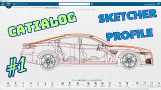 3Dexperience  CATIA Sketcher 1 Profile [upl. by Fredette]