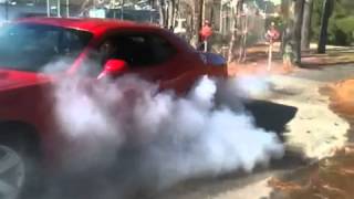 Supercharged 2012 Challenger 36 Burnout [upl. by Clarey686]